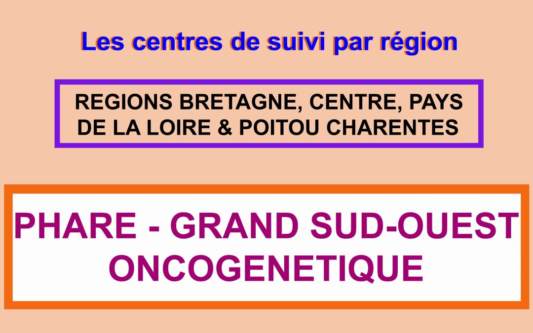 PHARE GRAND OUEST le réseau de suivi des régions Bretagne, Centre, Pays de la Loire et Poitou-Charentes